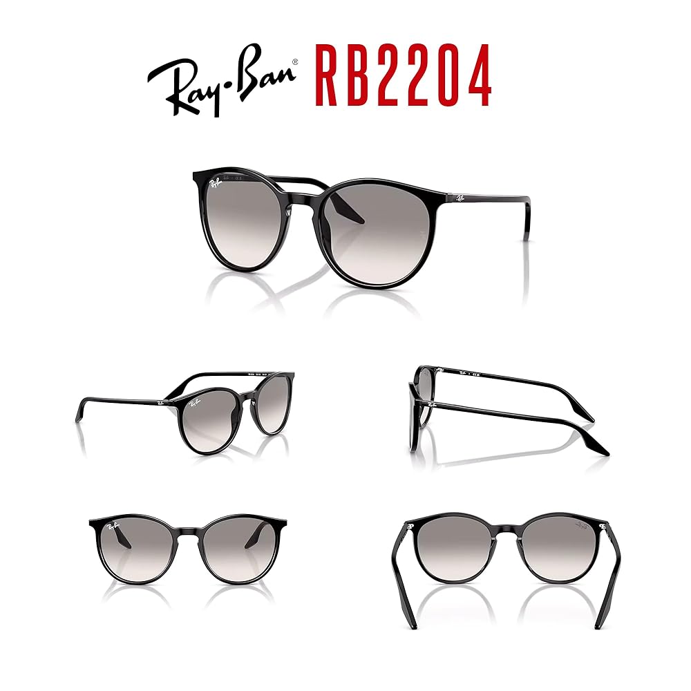 Amazon.com: Ray-Ban RB2204 901/32 51MM Black/Crystal Lens