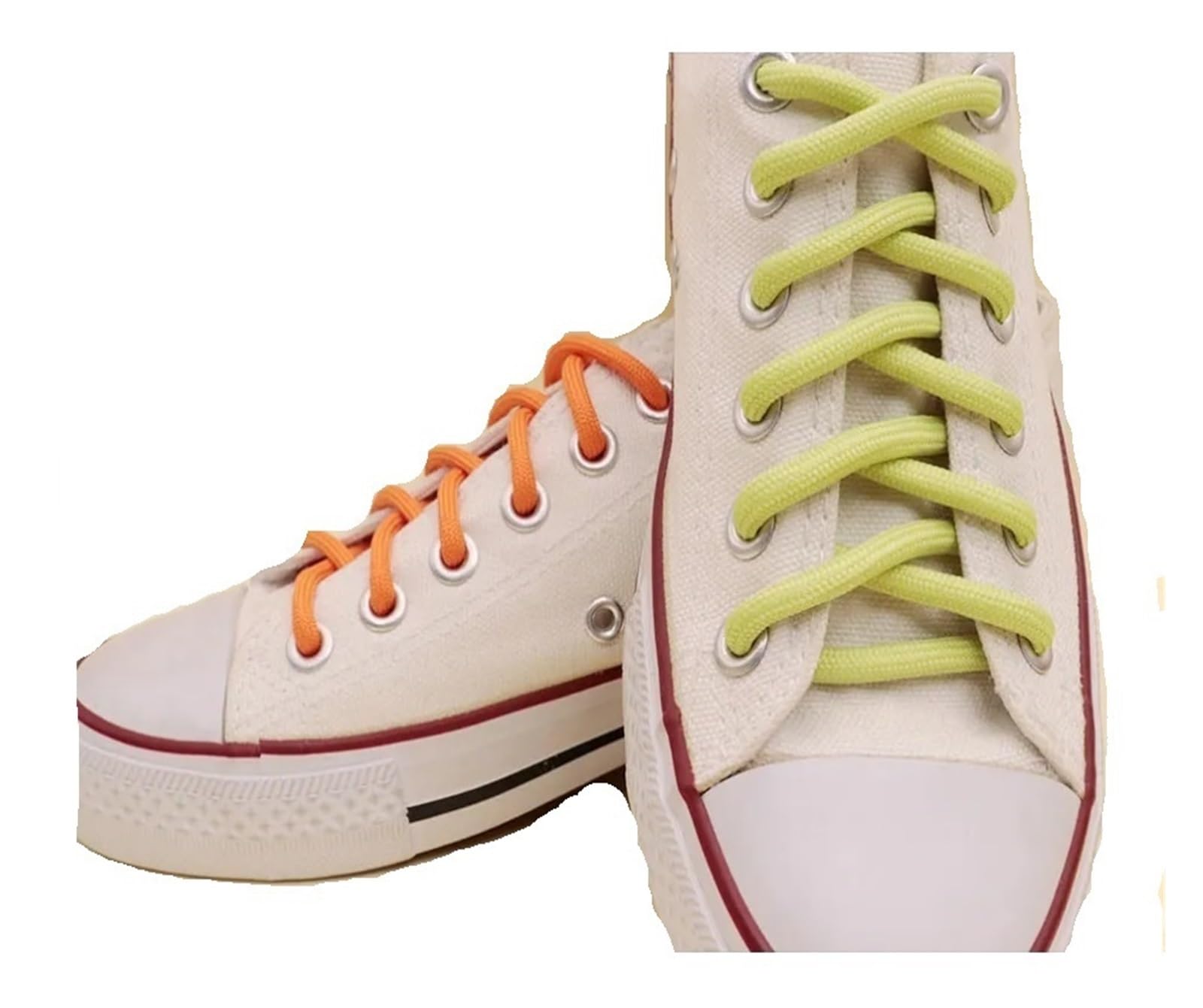 Cordones, Cordones Redondos de poliéster Zapatos Verdes Extra Mujeres Hombres Zapatillas Deporte(2743 Fluo Green,180 cm)