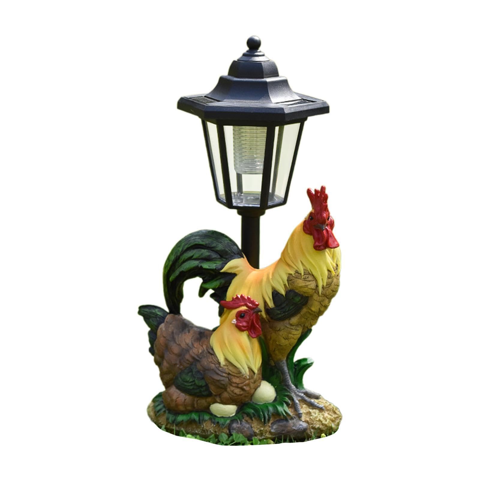 Zambuph Affordable Outdoor Statue Balcony Figurine Solar Powered Post Lamp Making Every Patio Shine With Delightful Craftsmanship And Warmth Resin Sculpture