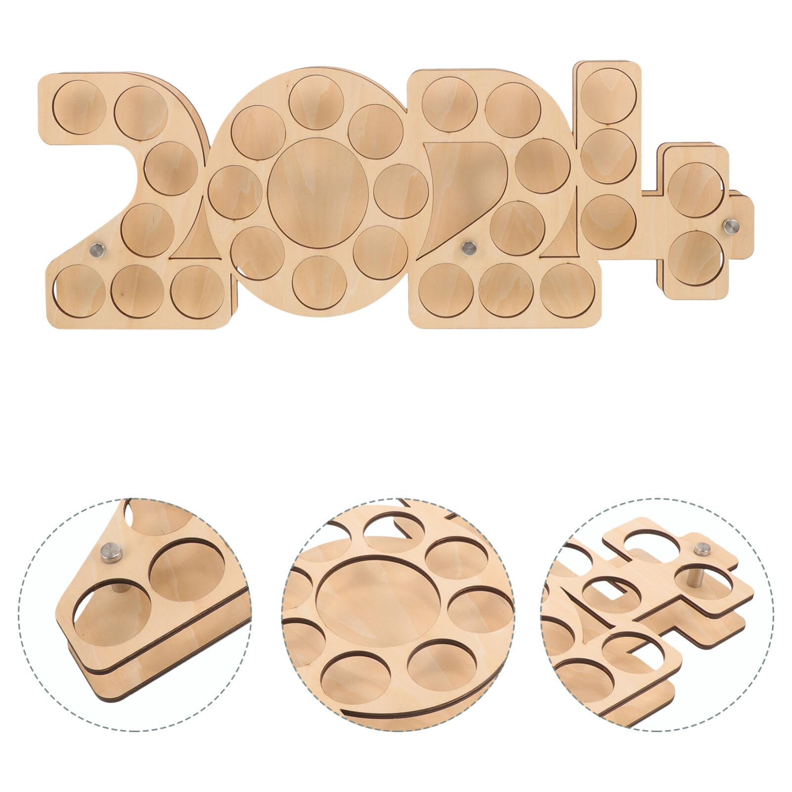 VANZACK Espositore Legno Per Palline Da Golf Supporto Decorativo Con Spazio Per Mazze Design Moderno Per Golfistiche Personali e Professionali