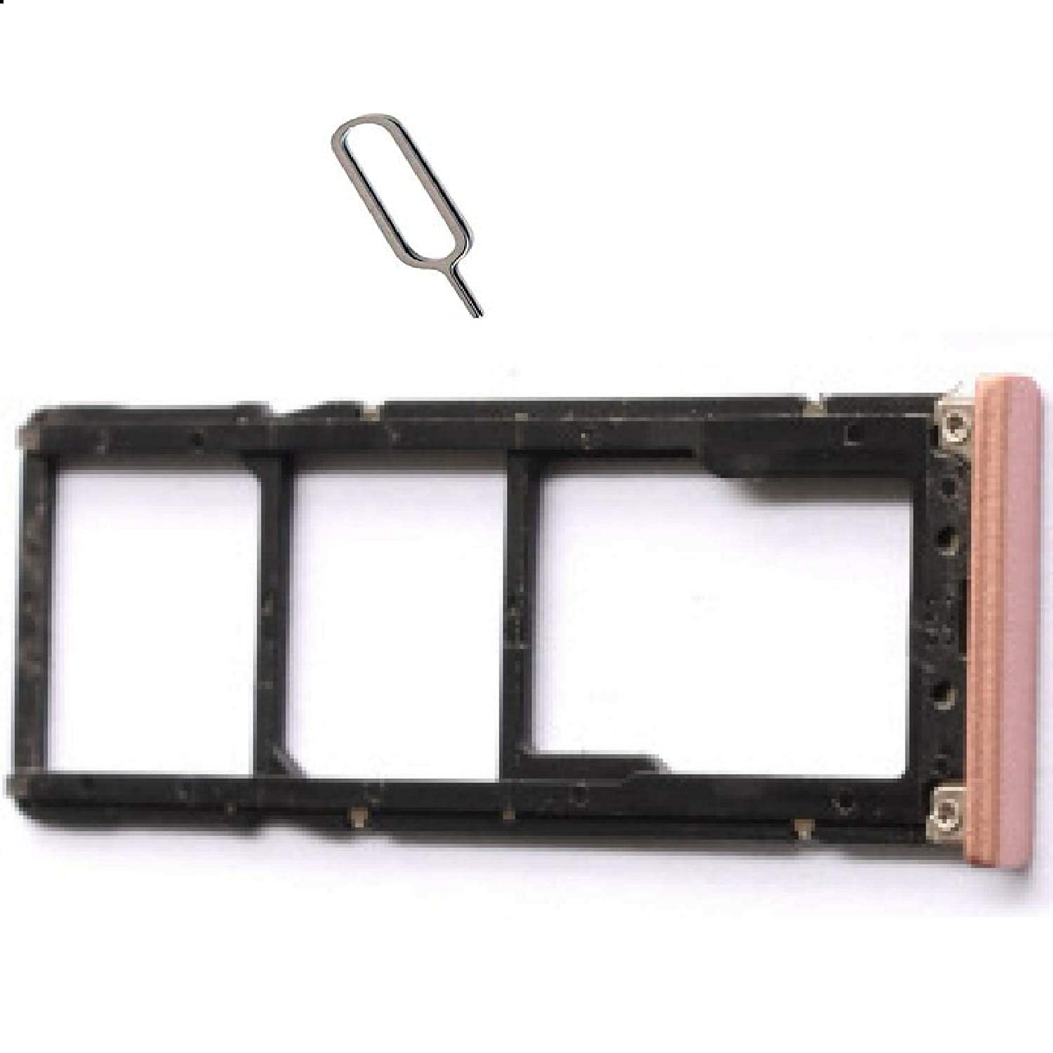 nafs compatible with dual sim tray sim tray slot holder mi redmi note 5a : (rose gold)