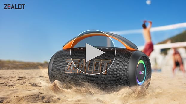 ZEALOT 80W ワイヤレススピーカー RGBライト付き Amazon.com: ZEALOT Portable Bluetooth Speaker, 80W Peak