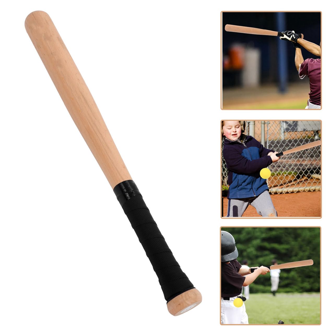 Bate de Béisbol de Madera para Entrenamiento, Pieza, Madera