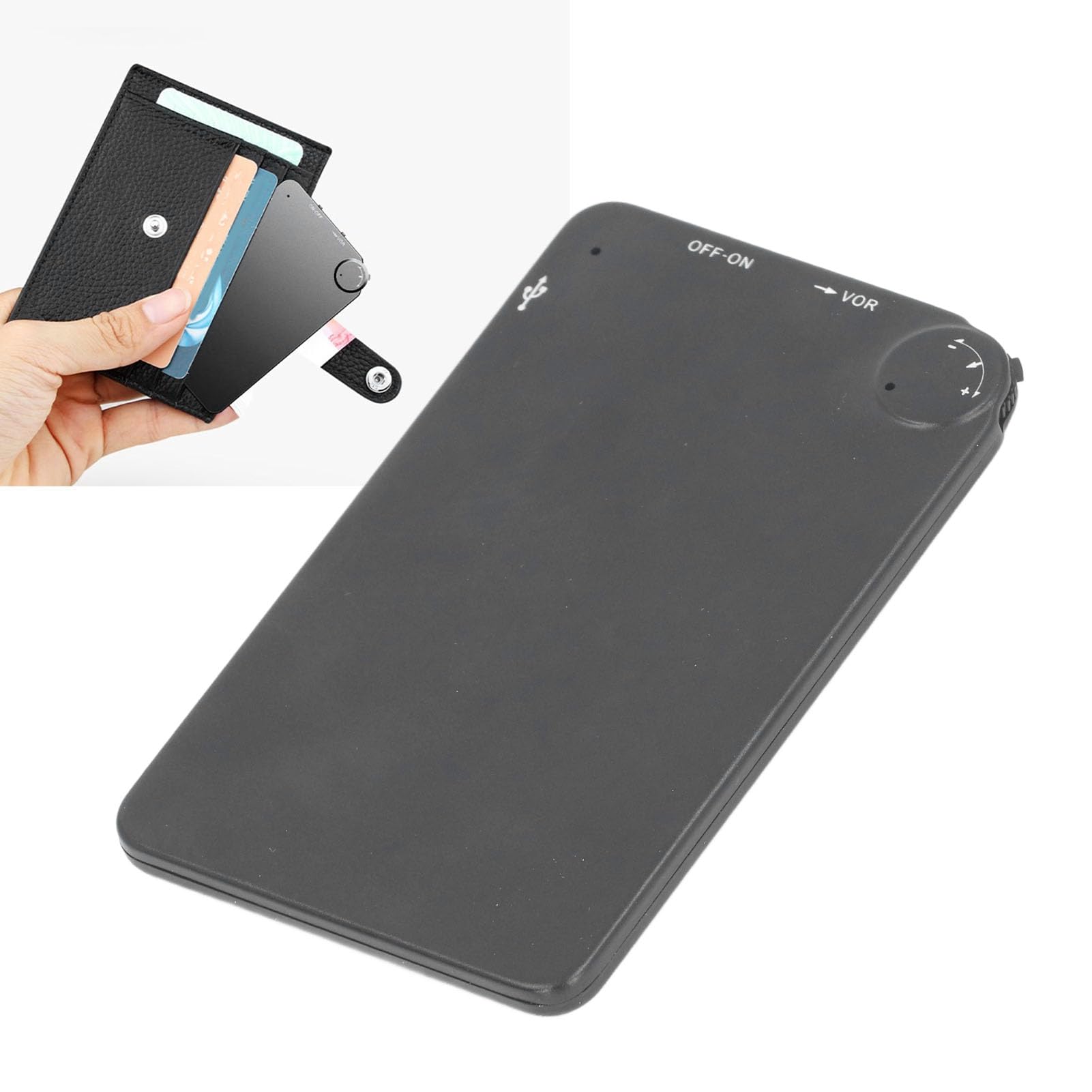 Ejoyous Registratore Vocale Digitale Batteria 16 GB, 4 Mm, 150 Ore | Registrazione WAV Ufficio Tascabile con Batteria Al Litio Polimerica Ad Attivazione Vocale con Registratore Audio per