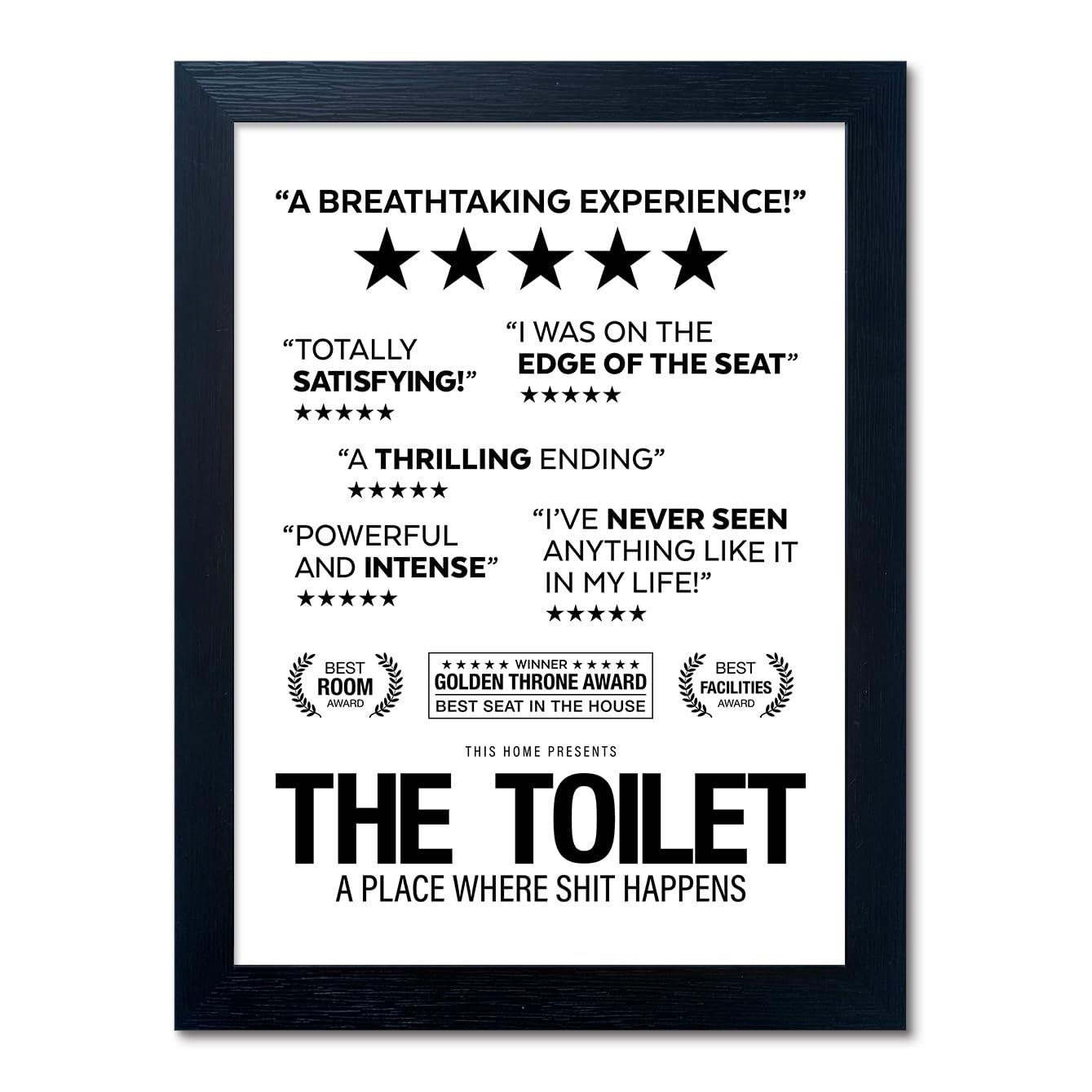 Black and White Bathroom Wall Art, Bathub Rules Sign, Framed Toilet Art Decor, Bathroom Quotes Wall Art, Funny Loo Poop Humor Decorations