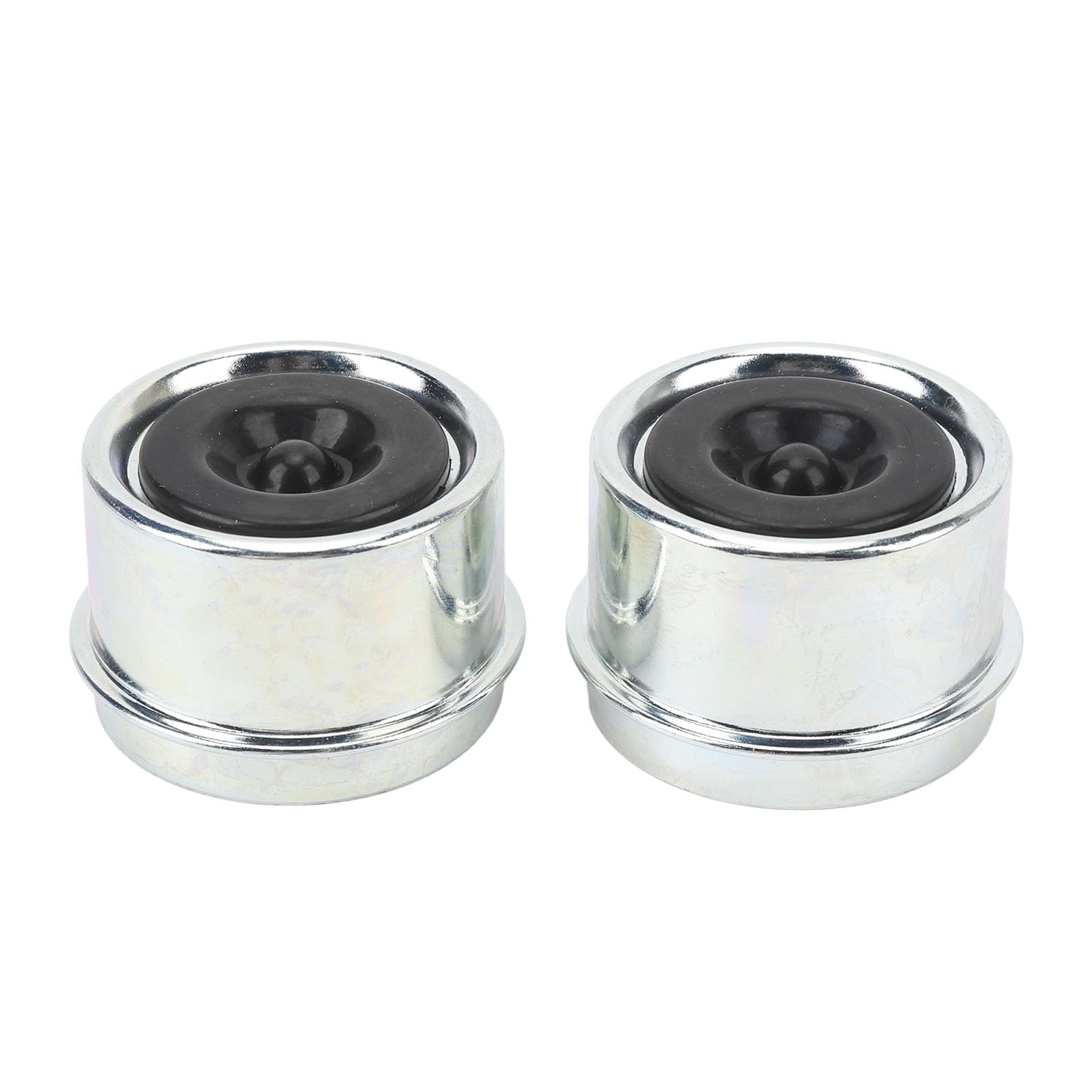 TRAILER AXLE DUST CAP 1.98IN OD GALVANIZED WHEEL GREASE COVER 2PCS FOR BOAT AXLES