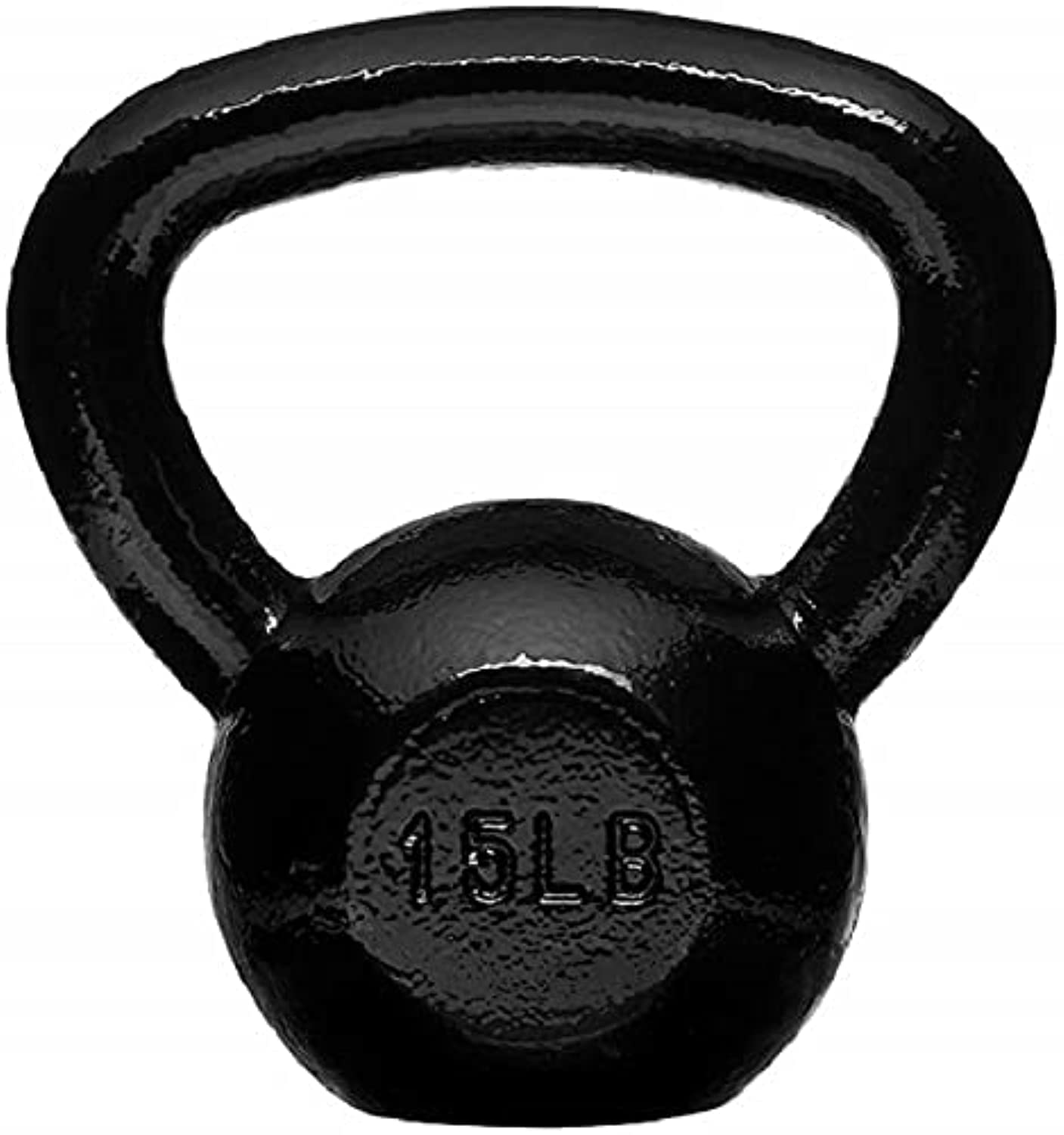 Jimwalt Imported Cast Iron Powder Coated Kettlebell for Strength Training | Durable Cast Iron | Anti-Slip Handle | CrossFit | Fitness, Strength Training & Home Gym Exercise | Heavy Duty Strong Grip Handle (Powder Coated, 6.8KG/15LB)-picture-23