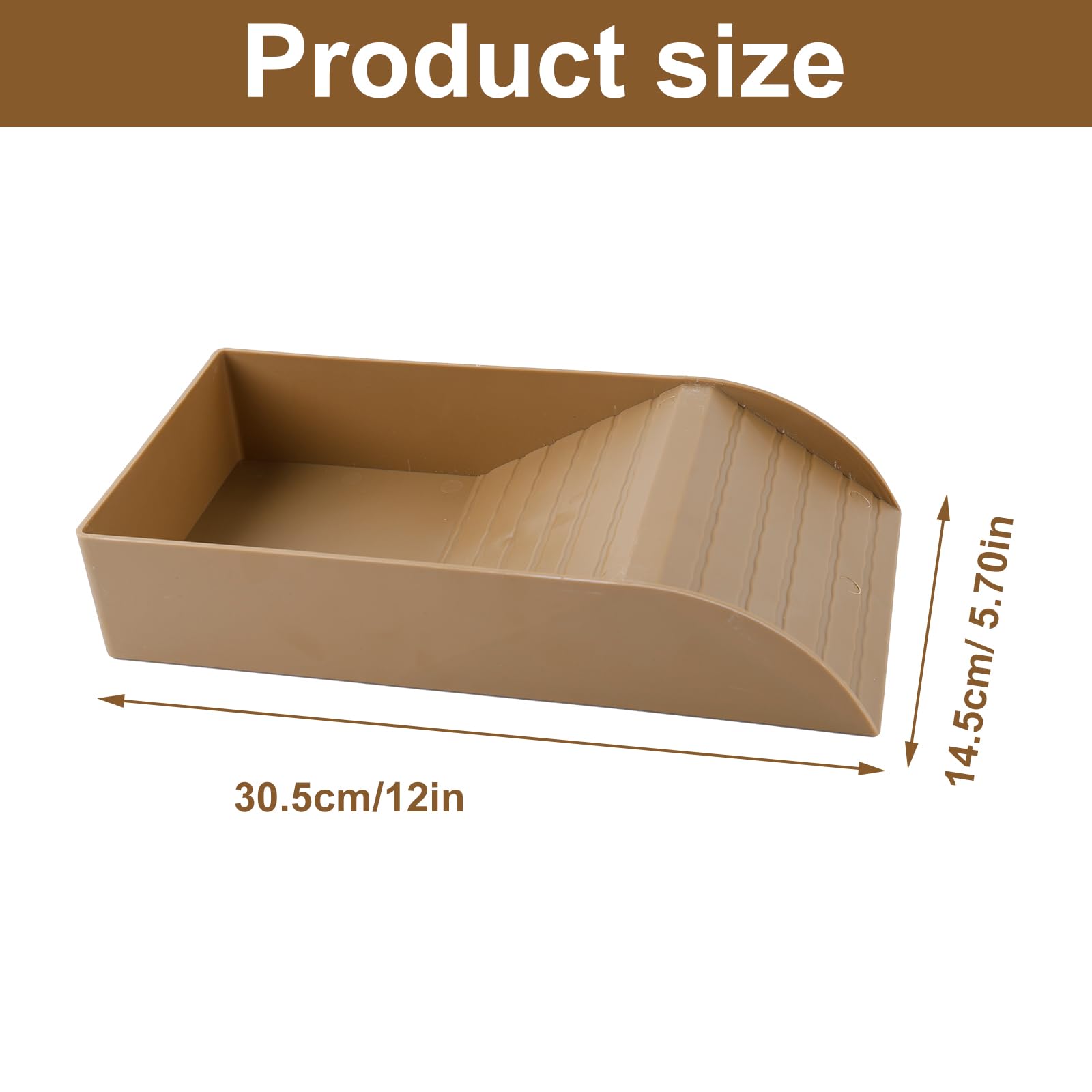 QINGYIWL Cuenco de Agua para Tortugas, Bebedero para Tortugas de Tierra con Rampa y Plataforma para Tomar el Sol, Piscina de Baño para Reptiles, Lagartos, Anfibios - 5