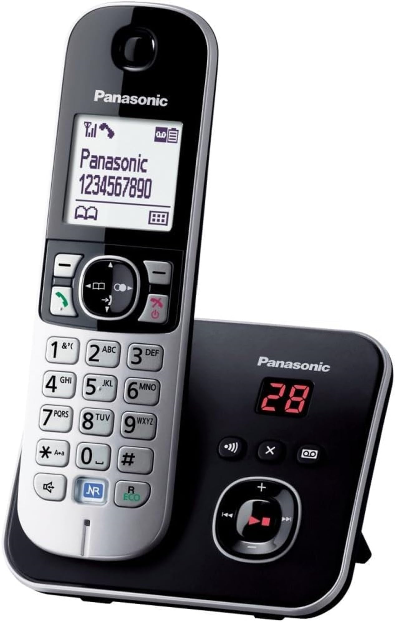 Panasonic KX-TG6821EB Single DECT Cordless Telephone with Answer Machine