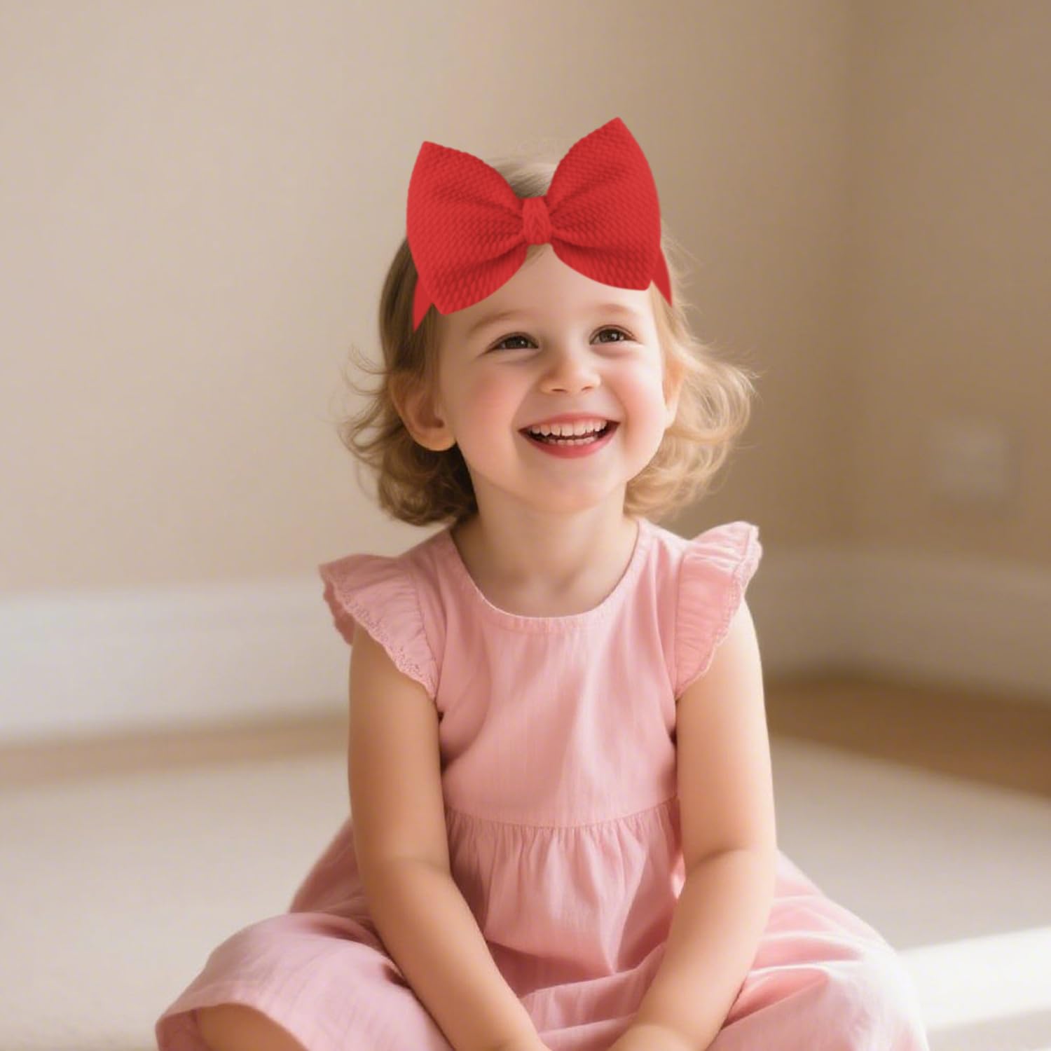 AYAOZTT Newborn Girl Bows Baby Headband 3 Package Handmase little girls toddler