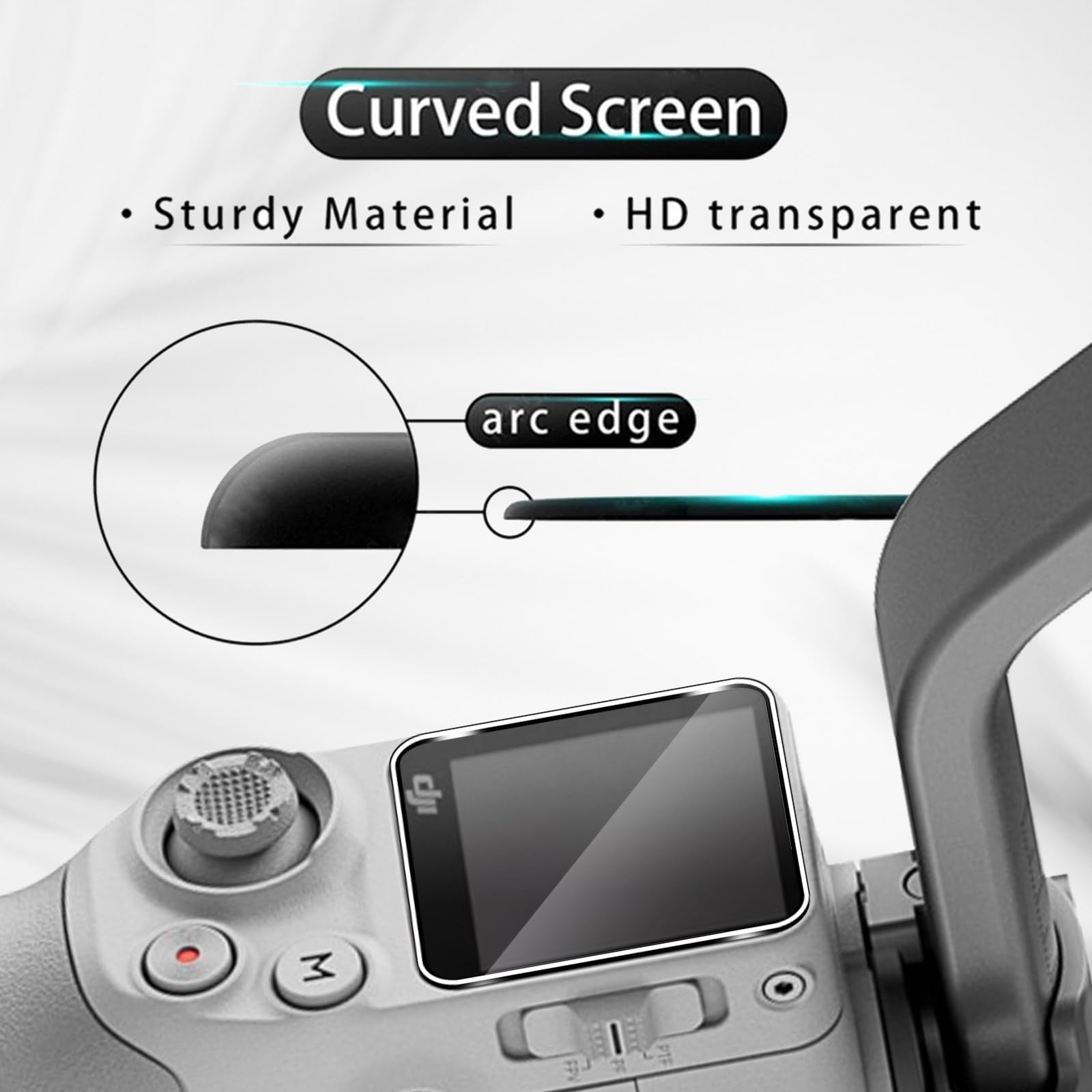 Holilo Para DJI RS 4 Mini Accesorios【3 Piezas】 Protector de Pantalla Cristal Templado, 9H Dureza HD Vidrio Templado Anti-Arañazos Sin Burbujas Glass Screen Protector