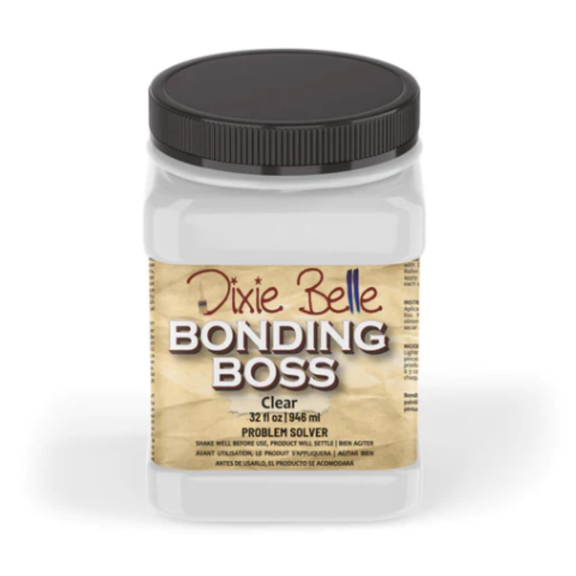 Dixie Belle Bonding BOSS Paint Primer - Clear (32oz) - Problem Solver Paint Primer + Base to Block Odor, Stains, Bleed Through
