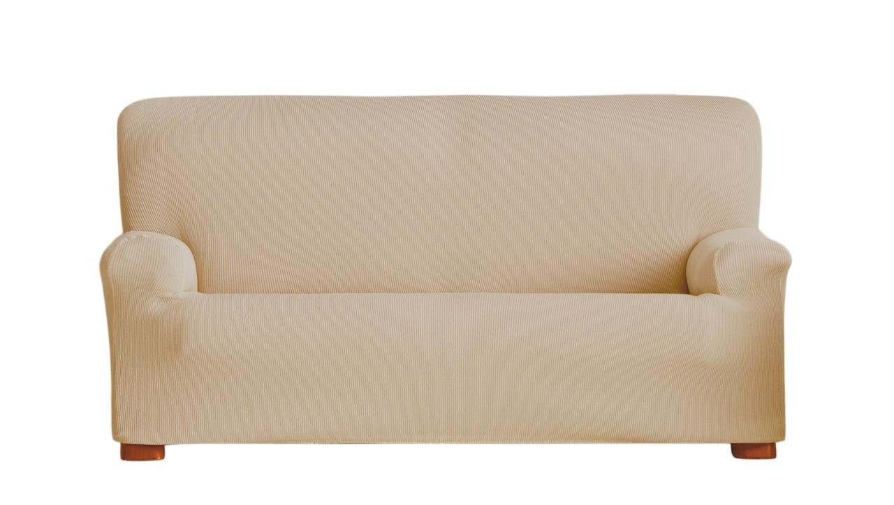 Eysa Ulises Elastic 2 Seat Sofa Cover, Beige