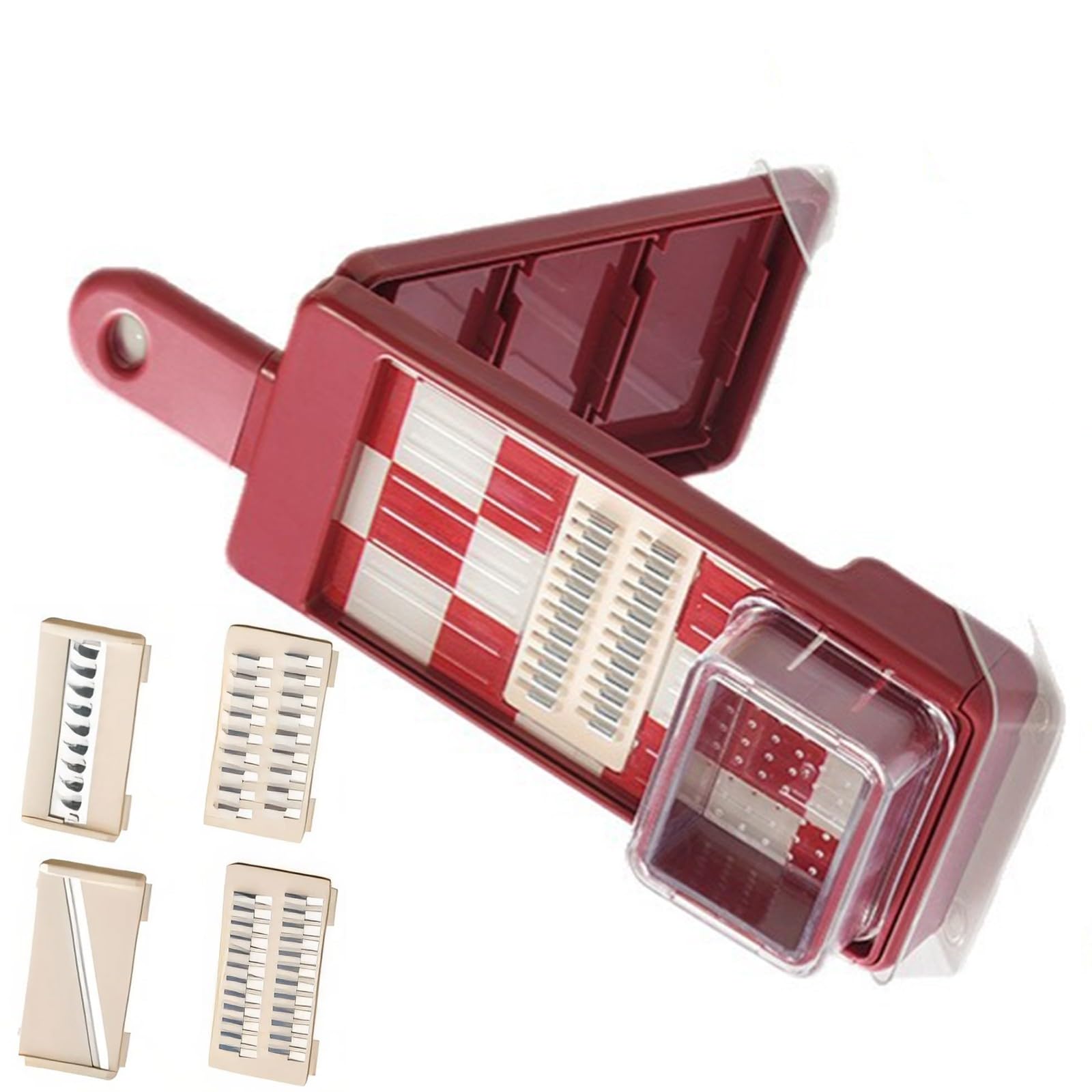 LUCKGONI Multifunctional Vegetable Slicer Grater with Stainless Steel for Effortlessly Food Preparation Home Cooking