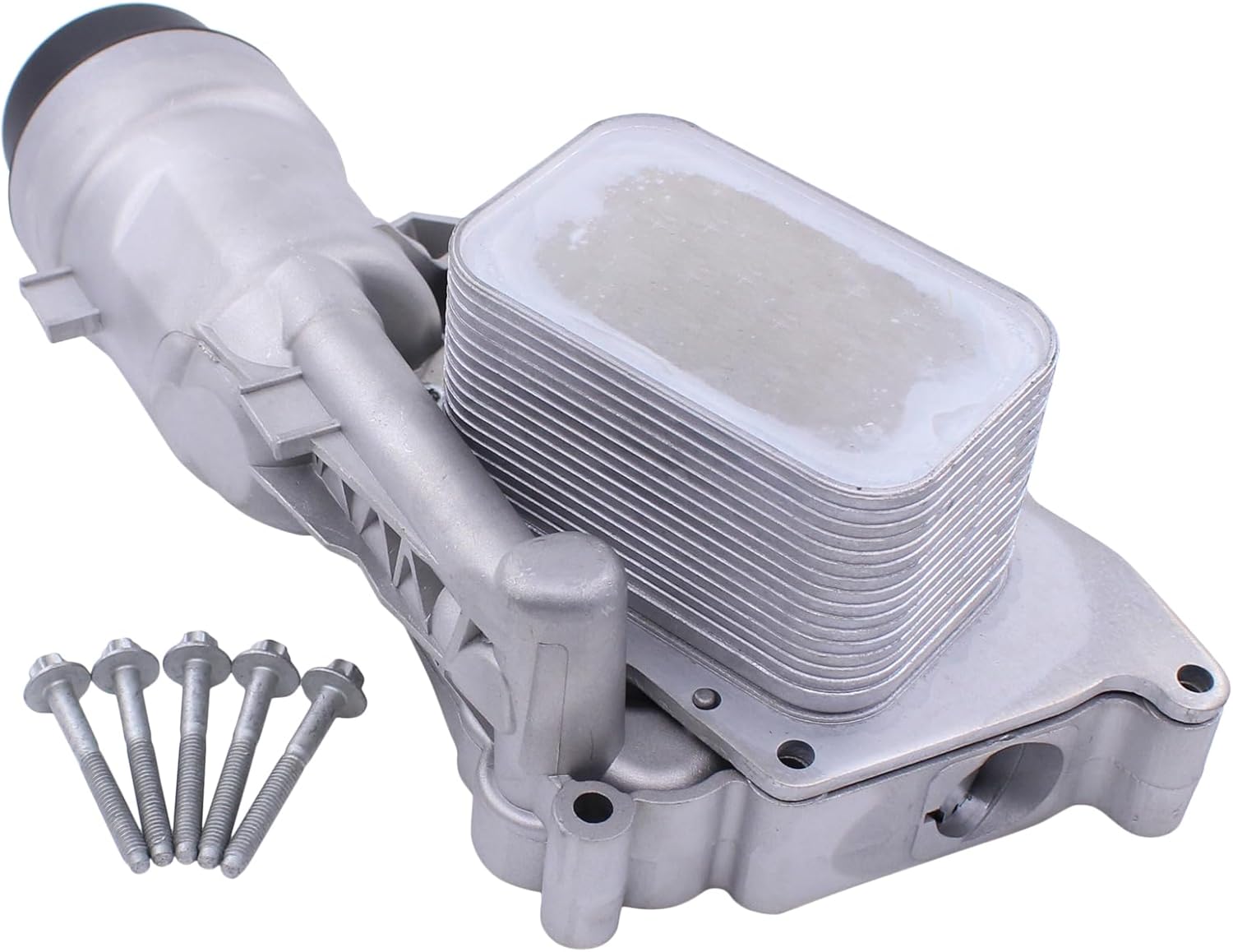 MOTOKU Aluminum Oil Cooler Filter Housing with Gasket Assembly for BMW X1 X2 i8 Mini Cooper Clubman Countryman 1.5 2.0