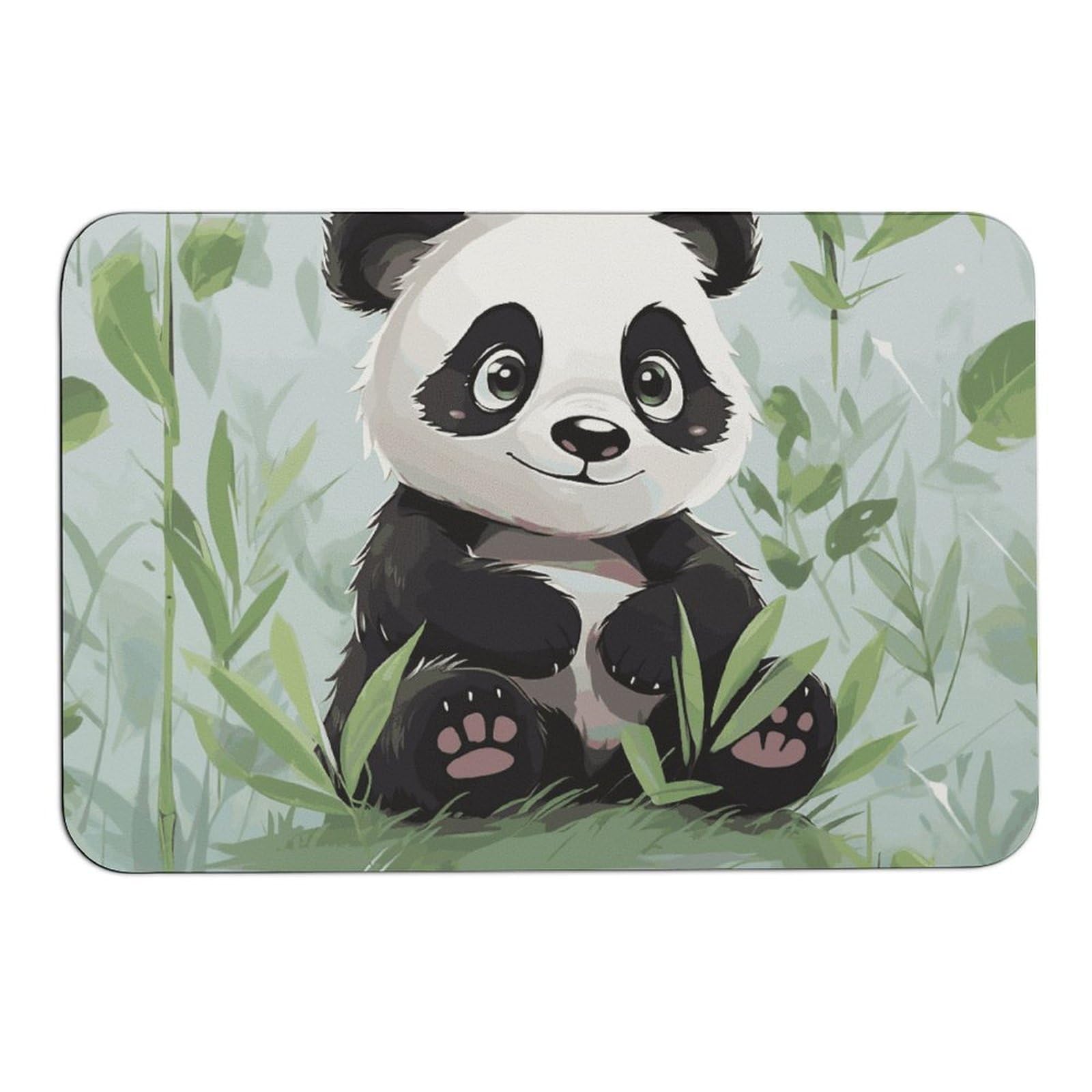 Tapis absorbant panda pour protéger votre entrée les jours de pluie