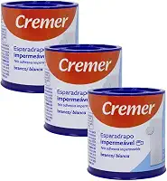 Esparadrapo Branco 5 cm x 4,5m | Kit com 3 Unidades