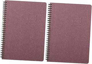 Ciieeo 2 Peças Bloco De Notas De Bobina De Cor Sólida Caderno De Papel Caderno De Negócios Em Branco Planejador Caderno Multiuso Agenda Agenda Bloco De Notas Bobina Manual Livro