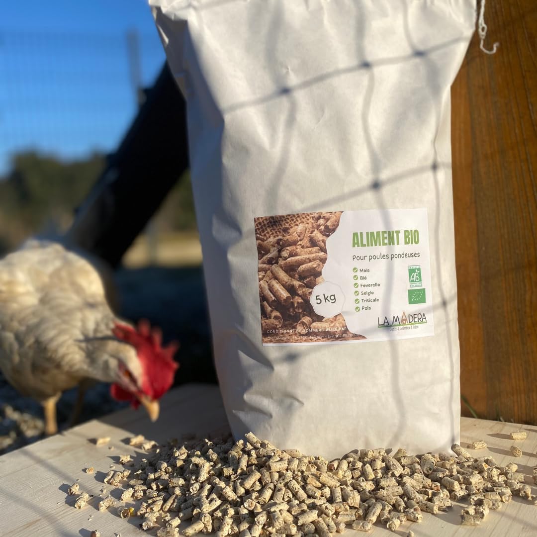 Alimento completo biologico in granuli per galline ovaiole, 20 kg