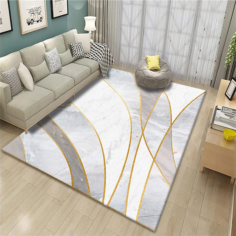 Tapis pour chambre d'enfant doux gris et moderne 180X250CM géométrique