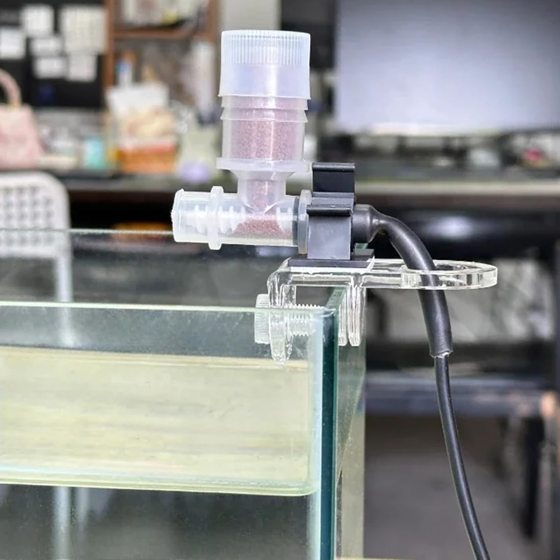 Mangiatoia Automatica per Pesci - Mangiatoia Intelligente WiFi per Acquario, Distributore di per Acquari con Temporizzato, Alimentazione per Pesci e Gamberetti A