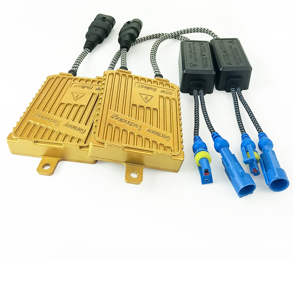 55W Heavy Duty AC Digital CANBUS HID Xenon Replacement Ballast for 12V Vehicles Aftermarket HID System NO OBC Error (Pack of 2)