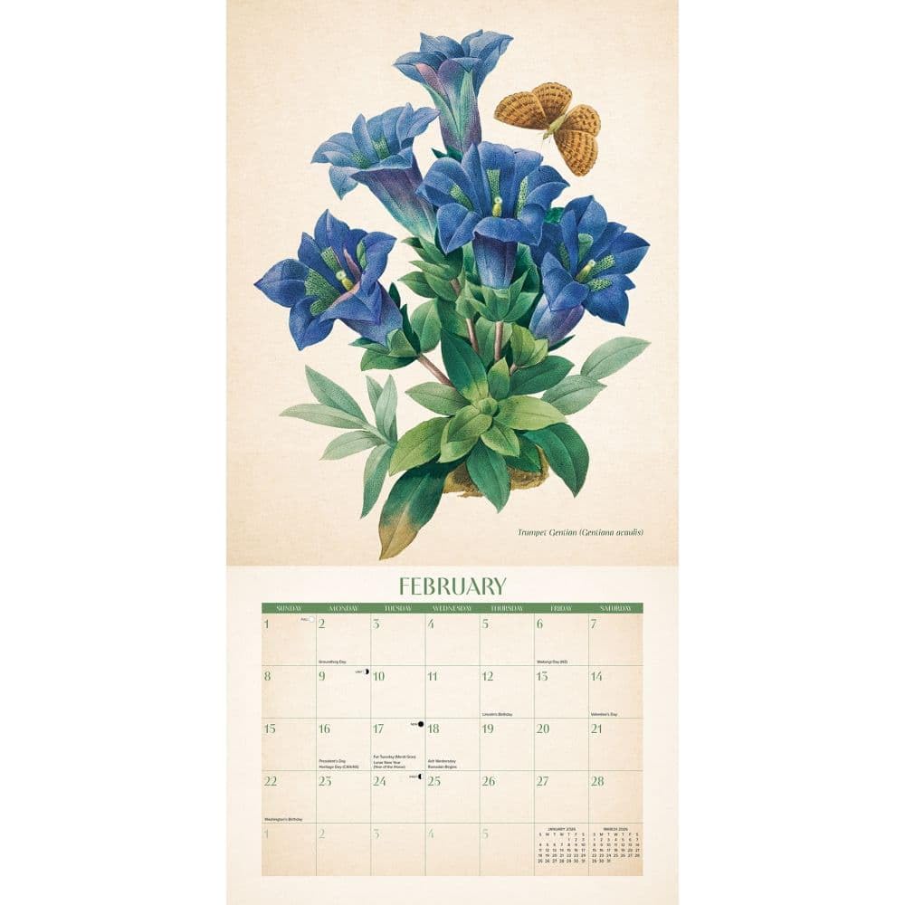 Vintage Florals 12 X 12 Wall Calendar