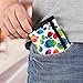 LPSBVNM Colorful Dog Paw Print Trifold Wallet Casual Travel Wallet Fashion Credit Card Holder Minimalist Front Pocket for Men Women