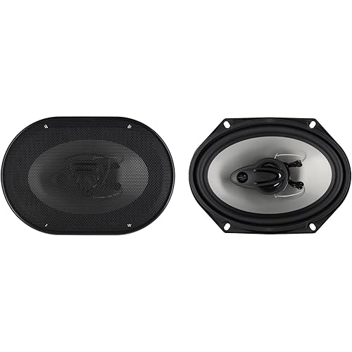 Rockville RV68.3A 6x8" 3-Way Car Speakers, 900W, 4 Ohm, CEA Rated, Polypropylene Woofer, Butyl Rubber Surround, PEI Tweeter, Perfect for Car Audio