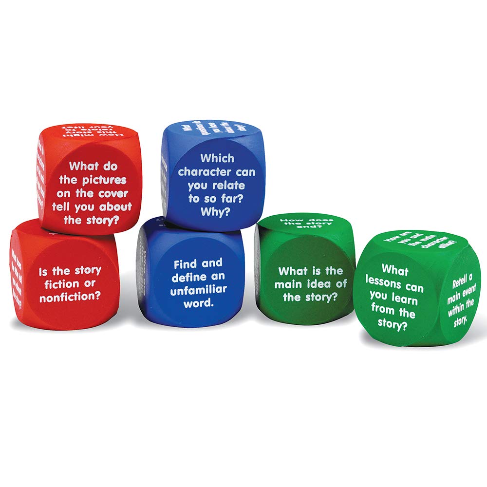Amazon.com : Learning Resources Reading Comprehension Cubes, 6 Colored Foam  Cubes, Ages 6+, Multi-color, 1-5/8 L x 1-5/8 W in : Childrens Language  Learning Aids : Office Products
