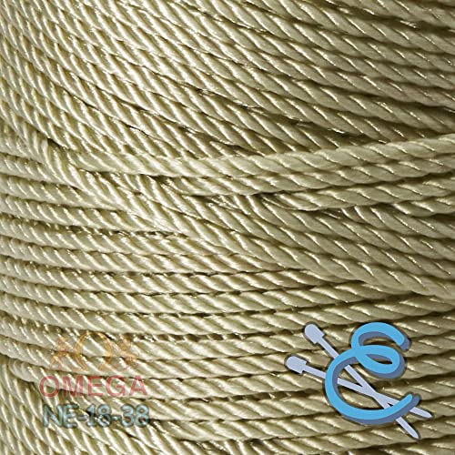 Image of Espiga No.18-100% Nylon Omega String Cord for Knitting and Crochet - 38 Olive