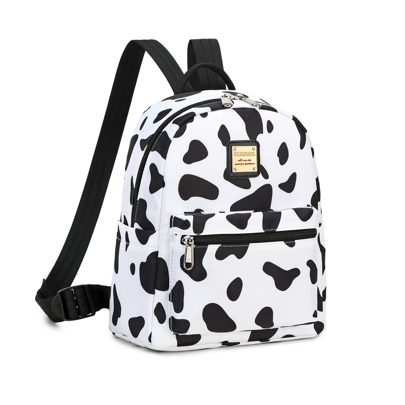 Cusangel Cow Small Purse Backpack For Women, Small Backpack,Mini Backpack Purse for Women Girls,10L little cute backpack,teen Girl work travel