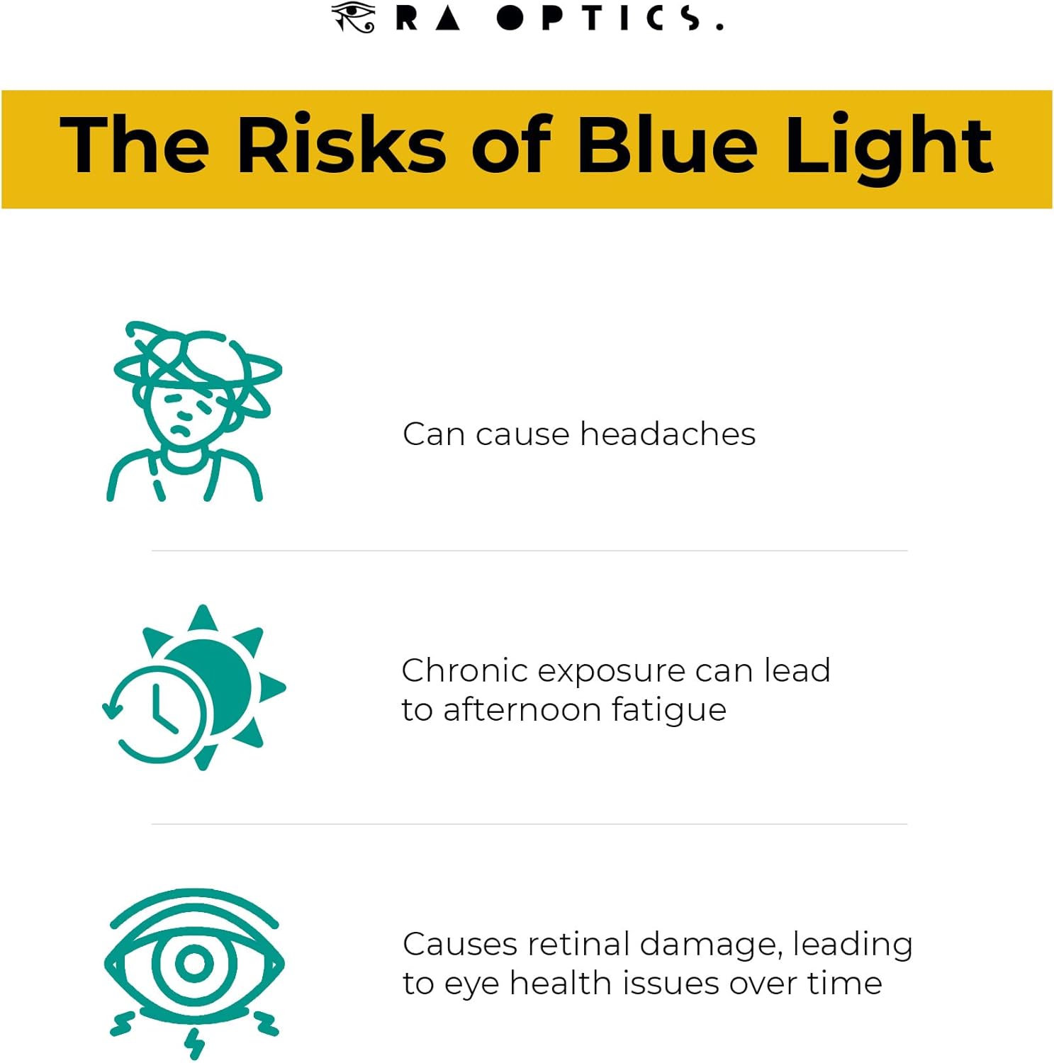 Ra Optics Daylight Lenses - Blue Light Glasses Supercharge Energy Levels and More - Glasses for Men and Women - Image 4