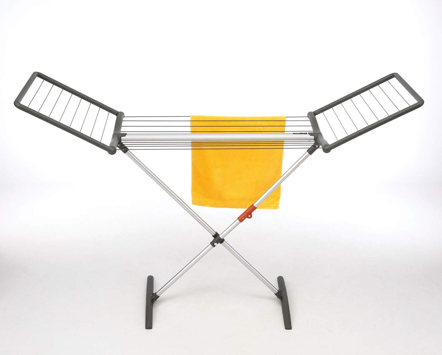 JUWEL Wäscheständer Fashiondry Obsidian Grey (Standtrocker mit automatischer Wäscheleinen-Spanntechnik, Trockenlänge 18 m, Aluminiumausführung) 40809