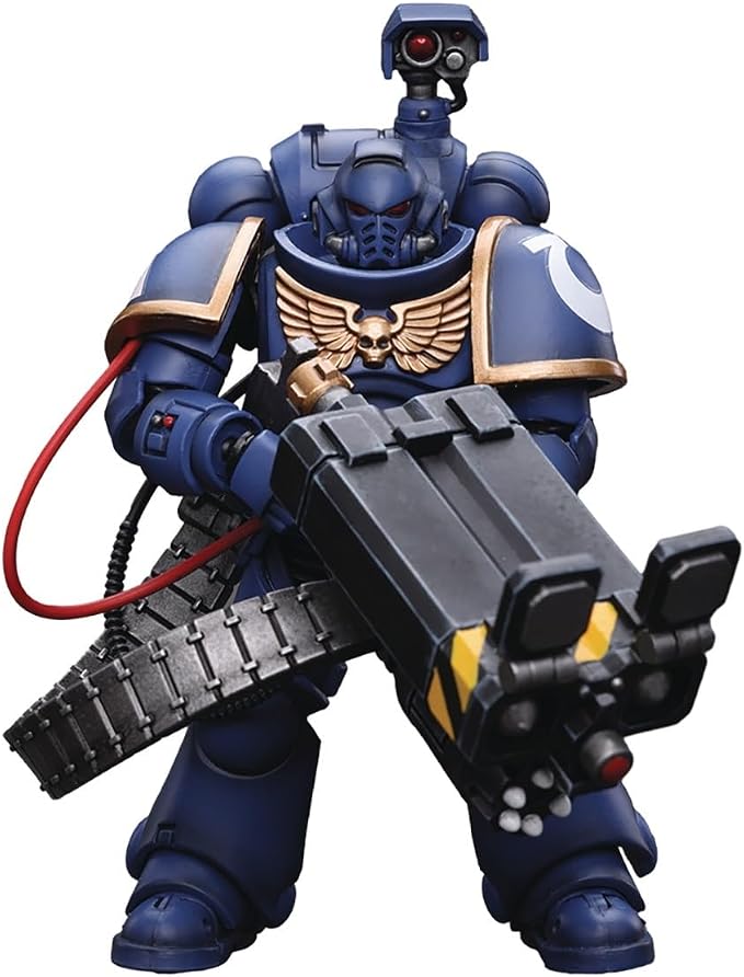 Figurine JoyToy Space Marines Ultramarines - Desolation Sergeant With Vengor Launcher 1 (neuf)