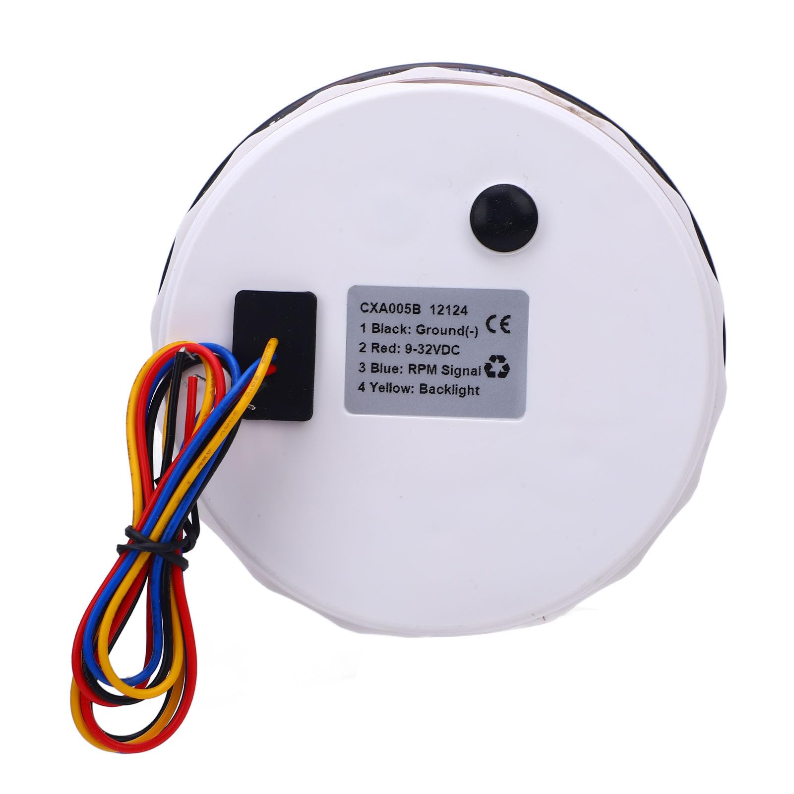 Tachimetro 110mm 4000 RPM con Contatore Ore Retroilluminazione 7 Colori Compatibile con Auto Camion Barche Strumento Professionale per Motori a Benzina e Macchinari Agricoli Ideale per Veicoli