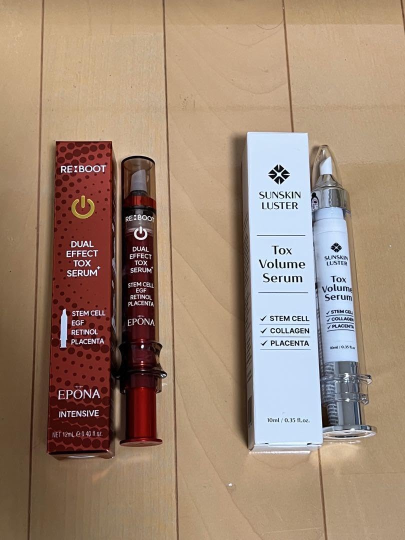 SUNSKIN LUSTER 10ml ２点セット！ おまけ付き！SUNSKIN LUSTER幹細胞パック 10枚セット - メルカリ