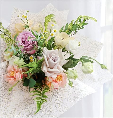 Miniatura 5 de Hojas de papel de regalo de seda rosa, materiales de embalaje de flores, suministros de floristería, zapatos, ropa, papel de embalaje, manualidades,