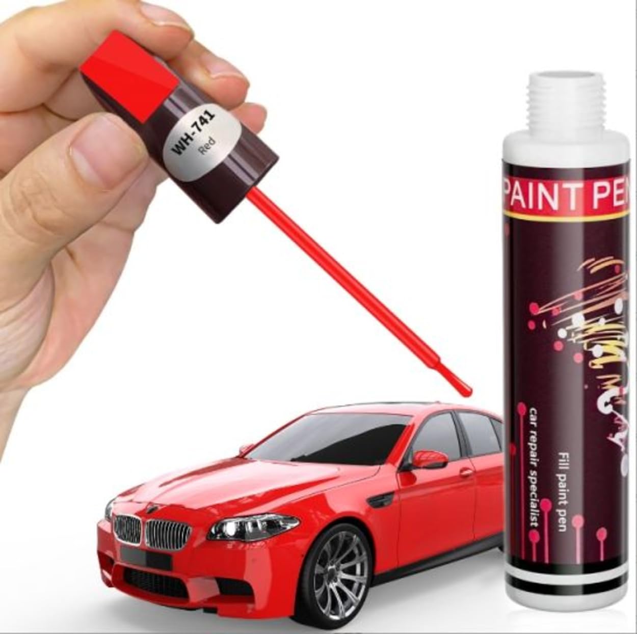 Pinceau De Retouche Pour Dacia Sandero – Noir Nacre, Code NV676, La Touche Parfaite