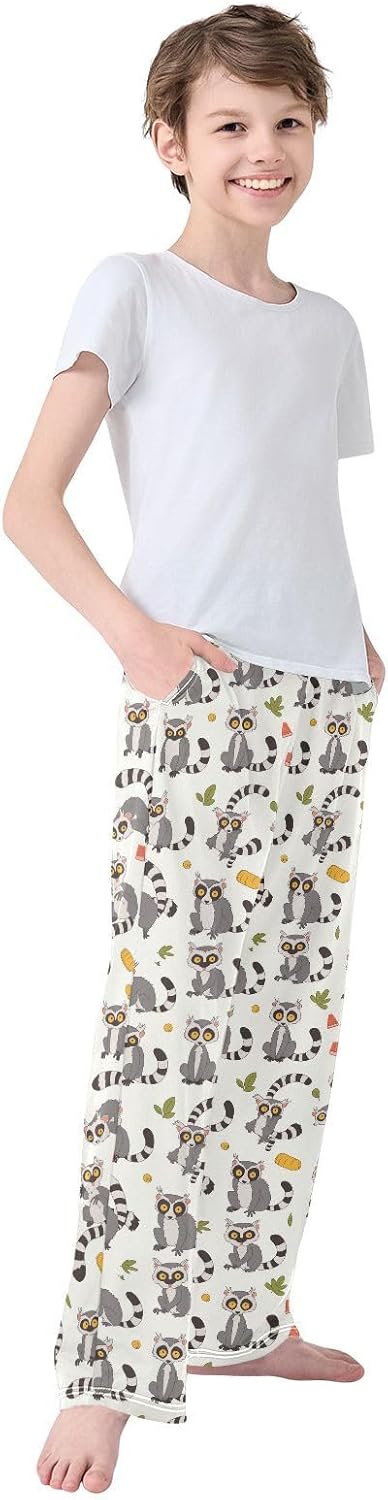 Vdsrup Cute Lemur Pajama Pants Print Pajama Bottoms Soft Sleep Pjs Lounge Pants S - Image 7