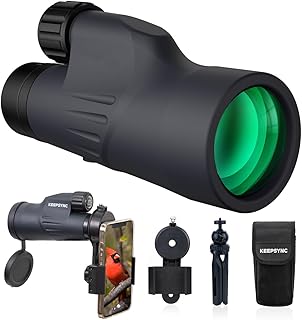 Telescope 12x50 High Power HD Monoculars for Adults, Binoculars for Adults with Phone Holder, Waterproof & Fog Proof Monoculars for Outdoor Sports (700400)