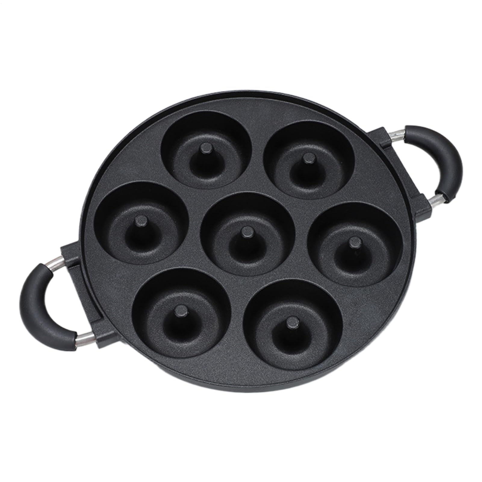 Molde para Donuts Molde de 7 cavidades de aluminio antiadherente de fácil | Utensilio para Hornear Donuts Para Freidora de Aire, Horno, Cocinar, Desayunos, Pasteles, Decoración