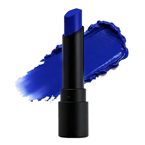 Go Ho Pintura facial en barra mezclable en crema azul real, fácil de teñir ojos azules, negro, accesorios de béisbol, fútbol, pintura facial segura