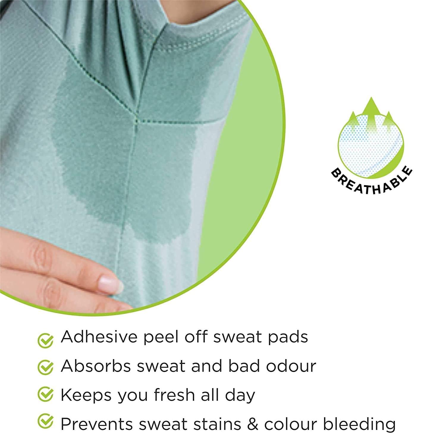 Pee Safe Sweat Pads - Stay Fresh & Stain-Free -10