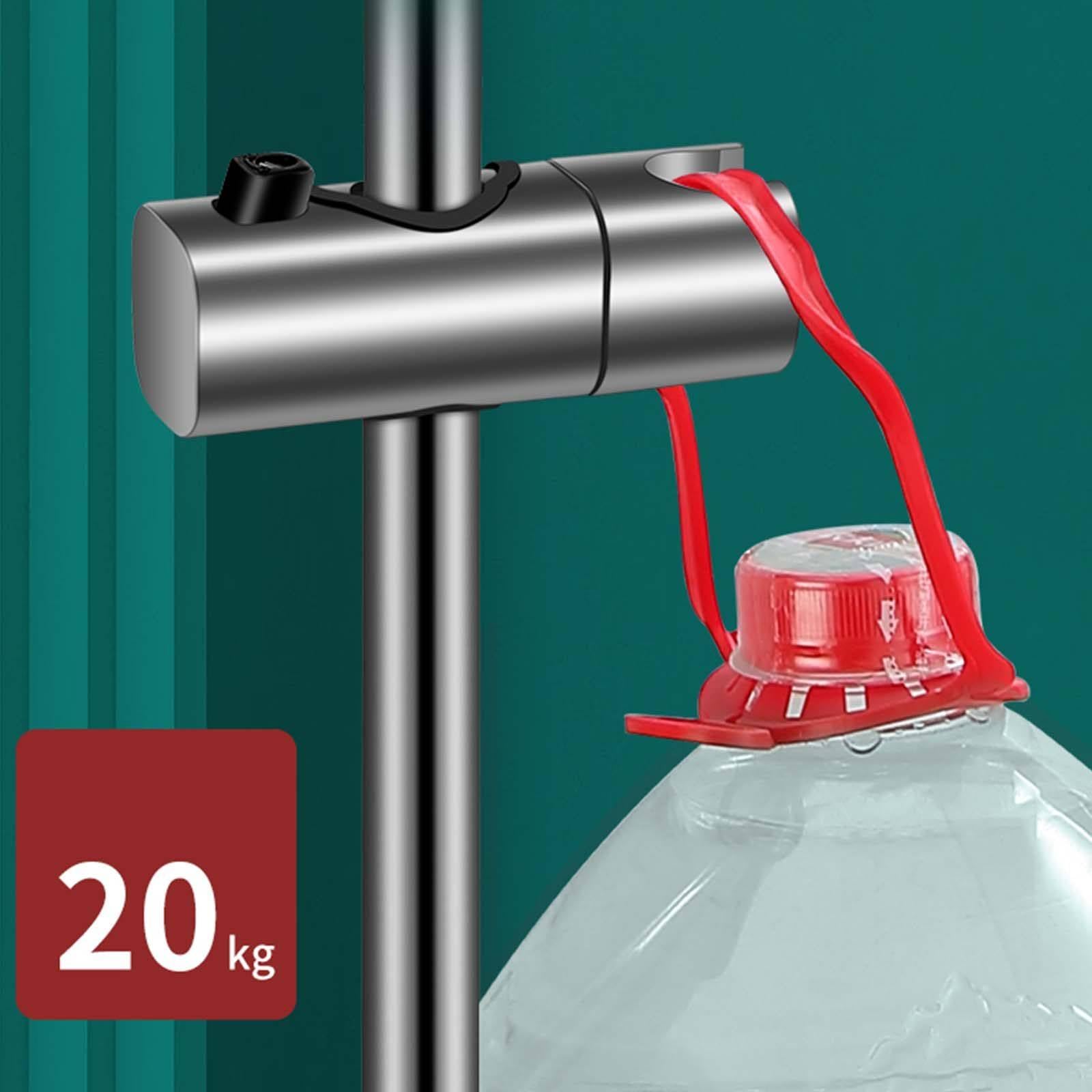 Soporte Ducha Pared Gris Pistola Soporte Alcachofa Ducha Ángulo Ajustable 75° Soporte Ducha Altura Ajustable Soporte de Ducha Instalación Rápida Soporte para Ducha para Poste de Ducha