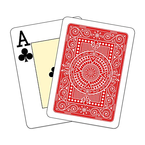 Modiano Texas Pokerkarten Jumbo PVC rot - 52 Karten + 3 Joker - Wasserdicht & Robust - Für Erwachsene ab 72 Jahren – Bild 4