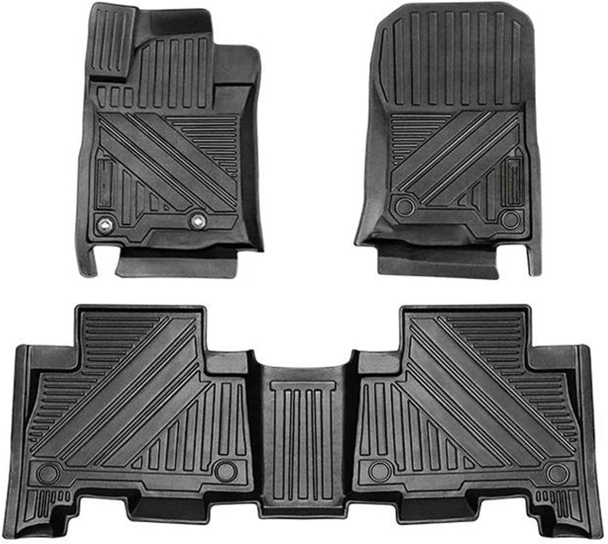 Floor Mat Full Car Mats Carpet For Toyota For Prado 150 FJ150 LC150 2010-2023 LHD RHD Car Floor Carpet Waterproof Car Interior Mat Carpet Car Mats(Black A,Left)