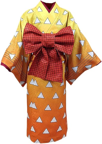 鬼滅の刃我妻善逸コスプレ鬼殺隊隊服遊郭着物