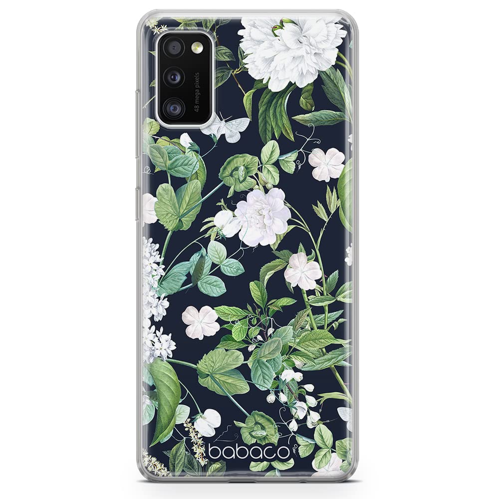 Babaco ERT GROUP mobile phone case for Samsung A41 original and officially Licensed pattern Flowers 034 optimally adapted to the shape of the mobile phone, case made of TPU