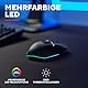 Trust Gaming GXT 110 Felox Wiederaufladbare Kabellose Gaming-Maus, 80 Stunden Akkulaufzeit, 800-4800 DPI, LED-Beleuchtung, 6 Tasten, Wireless Mouse für PC, Laptop, Computer, Windows – Schwarz